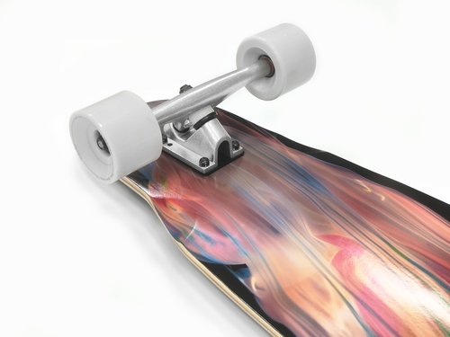 VOLADOR 46inch Dancing Longboard RhythmFlow Pro | Maple Deck with Zoned Grip Tape | for Beginners, Freestyle Dancers, and Commuting (Jellyfish)
