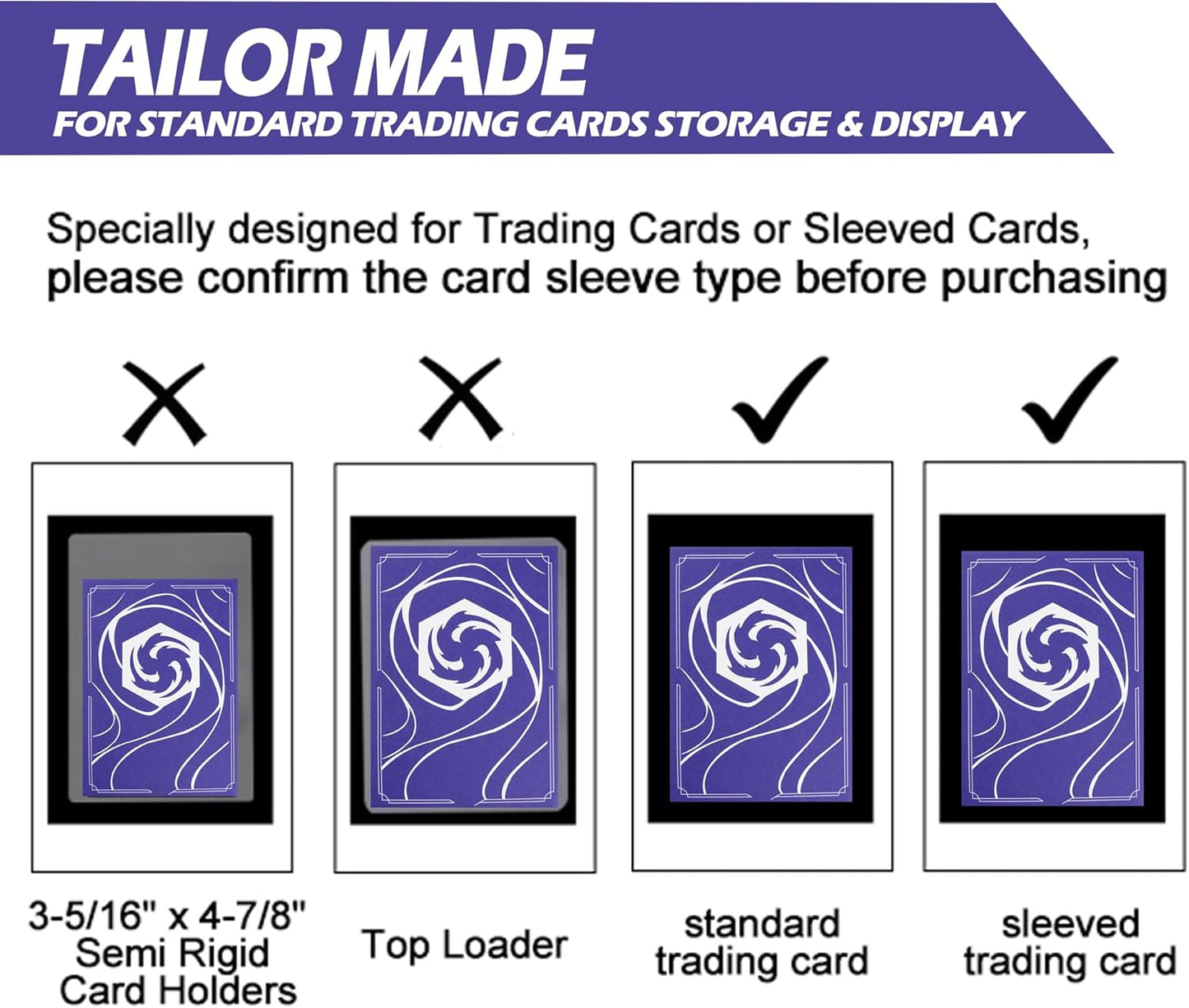 Skiennix Premium 16 Pocket Trading Card Album - Binder for 1024 Lorcana Cards, Tokens & Rules - Classic Purple