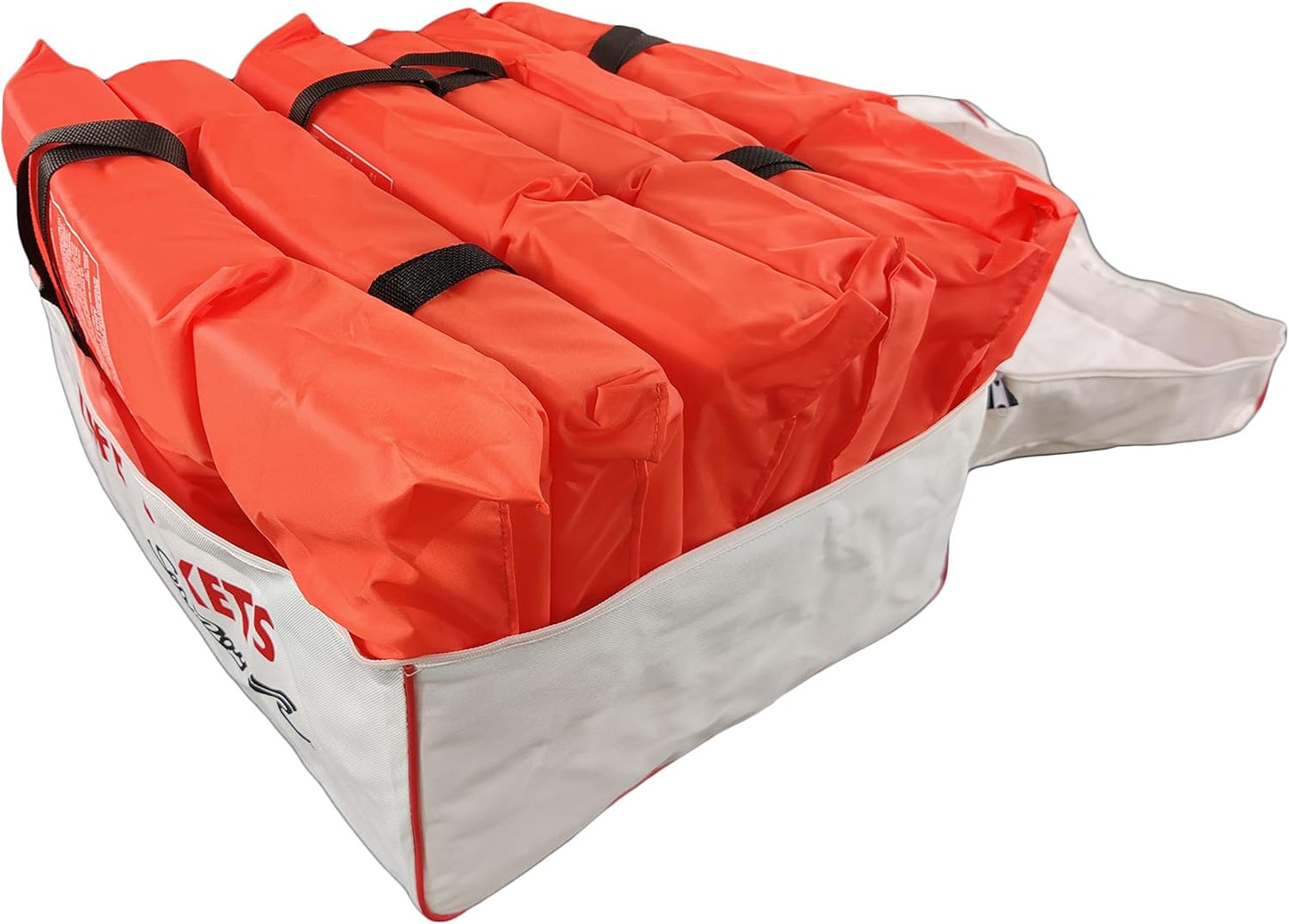 Sea Ray Life Jacket Storage Bag - Heavy Duty Marine Preserver Vest for Boats | White