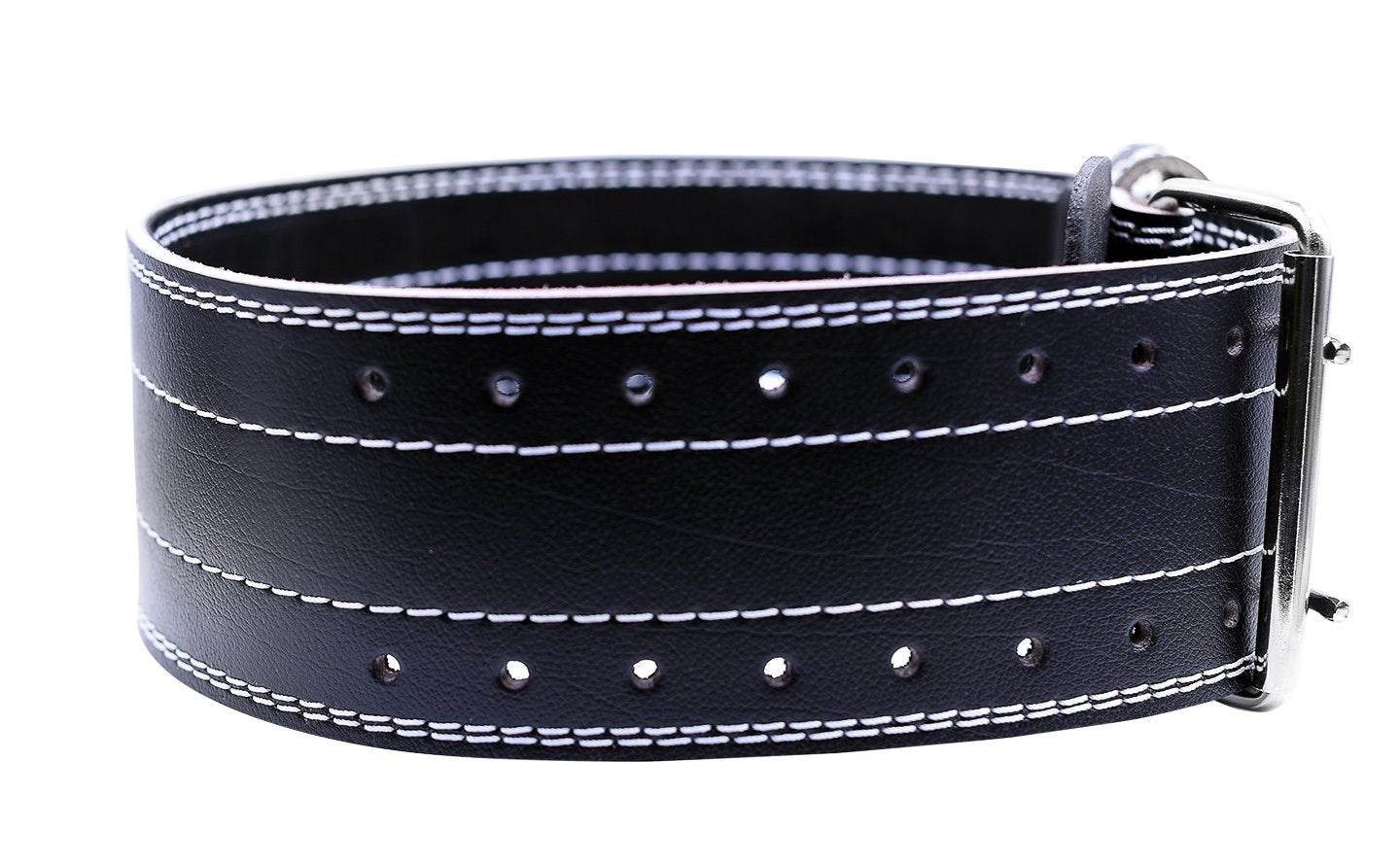 Weight Power Lifting Belt 4” Wide Cobra Grips Premium Genuine Leather Belt for Men & Women Adjustable Weightlifting Back Support (Black, Medium 32"-40")