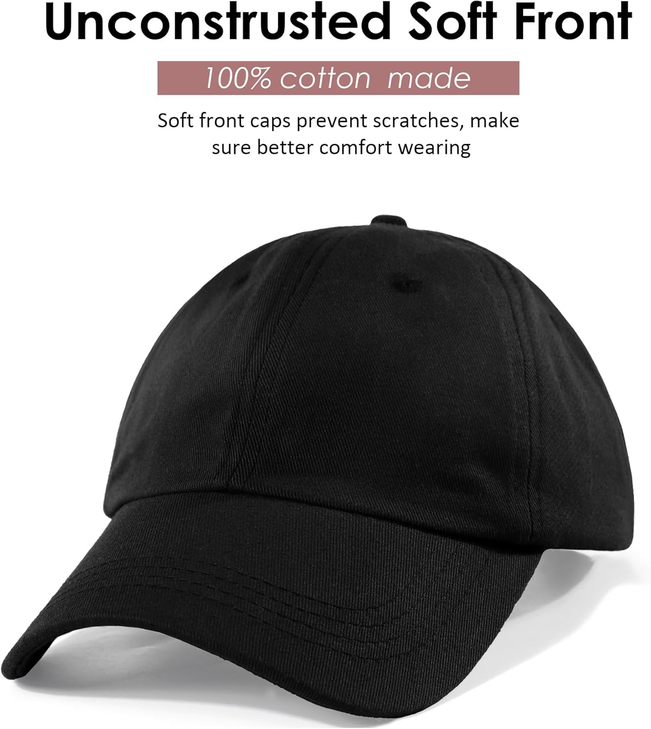 Skiennix Women's Satin Lined Baseball Cap - Adjustable Vintage Dad Hat in Washed Cotton