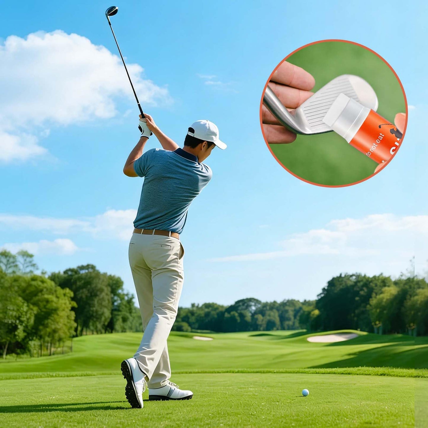 SHILIU 6pcs Anti Slice Golf Stick Anti Hook Compound for Clubs Golf Driver Wax Sticks Reduce Slice & Hook Portable Practice Tool Golf Swing Training Accessory for Beginners & Casual Golfers