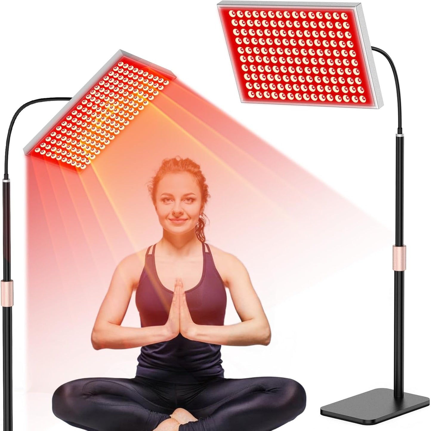 Red Light Therapy Lamp by [Brand Name] - 660nm & 850nm Infrared LED Panel Light | Adjustable Stand for Home, Office, Gym
