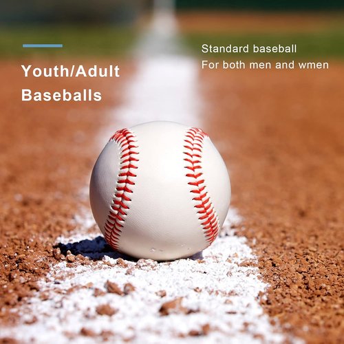 GKK Baseball 12-Pack Training Balls - 9-Inch Tee Ball Safety Baseballs for Youth & Adult Practice