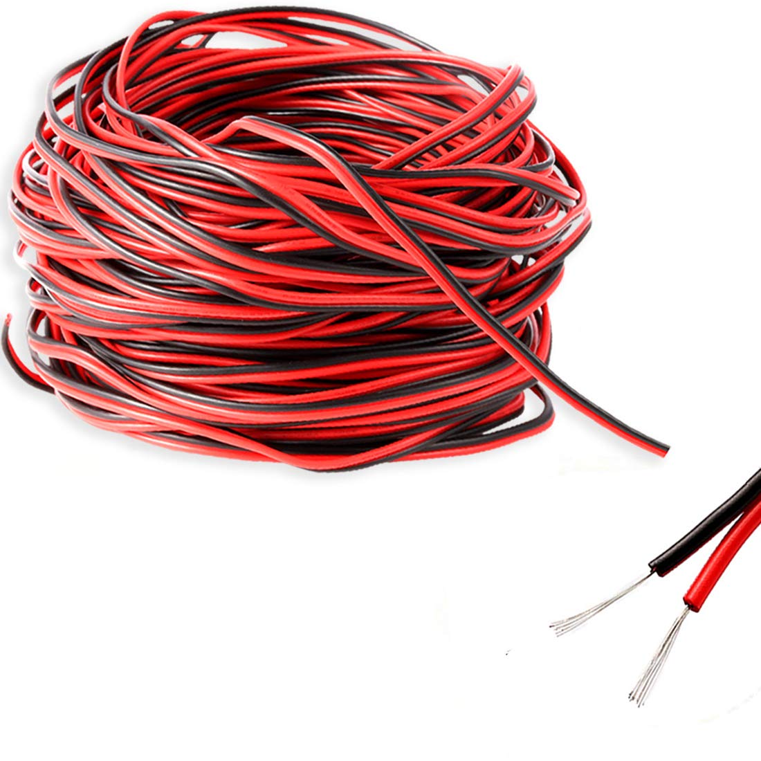 Shangyuan 66ft Boat Light Extension Cable - 22AWG 2-Pin Wire for LED Strip Lights | Ideal for Marine Use