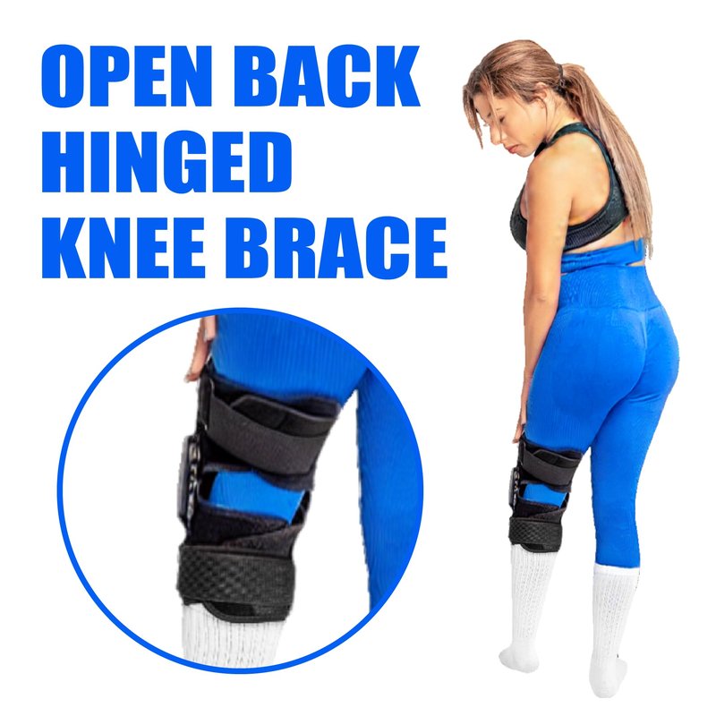 Physiohab BioBrace™ Hinged Knee Brace with Far Infrared Bio-Ceramic Material – Stabilizing Knee Support with Swappable Hinges & Hot/Cold Gel Pack – Knee Brace for ACL, MCL, Meniscus Support & Recovery (Large)
