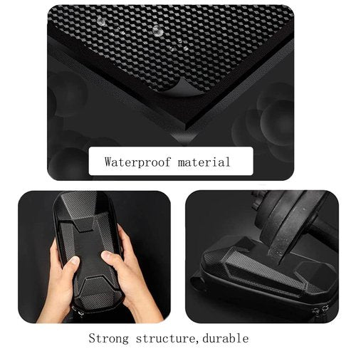gotosee Universal Electric Scooter Bag/Handlebar Bag,Scooter Storage Bag,EVA Hard Shell Bags Waterproof Reflective Electric Scooter Storage Bag,Bicycle Bag Electric Skateboard Bike Accessories (2L)
