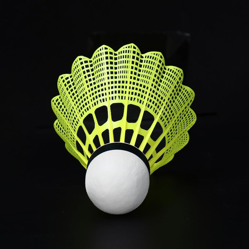 kunli Badminton Birdies 12 PCS, Nylon Badminton Shuttlecocks with Stability Durability for Baseball Batting Practice Training, Medium Or High Speed Birdie Balls (Fast (Suitable for ＜13℃))