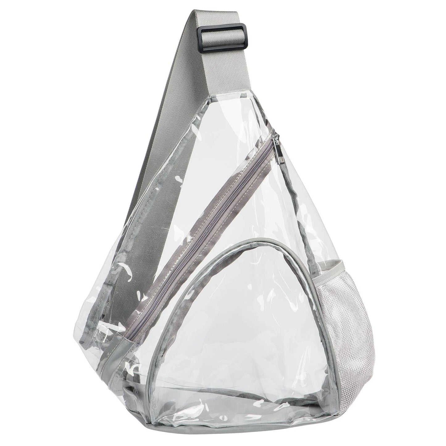 HULISEN Clear Sling Bag, Clear Bag Stadium Approved, Transparent Shoulder Crossbody Backpack Chest Casual Daypack