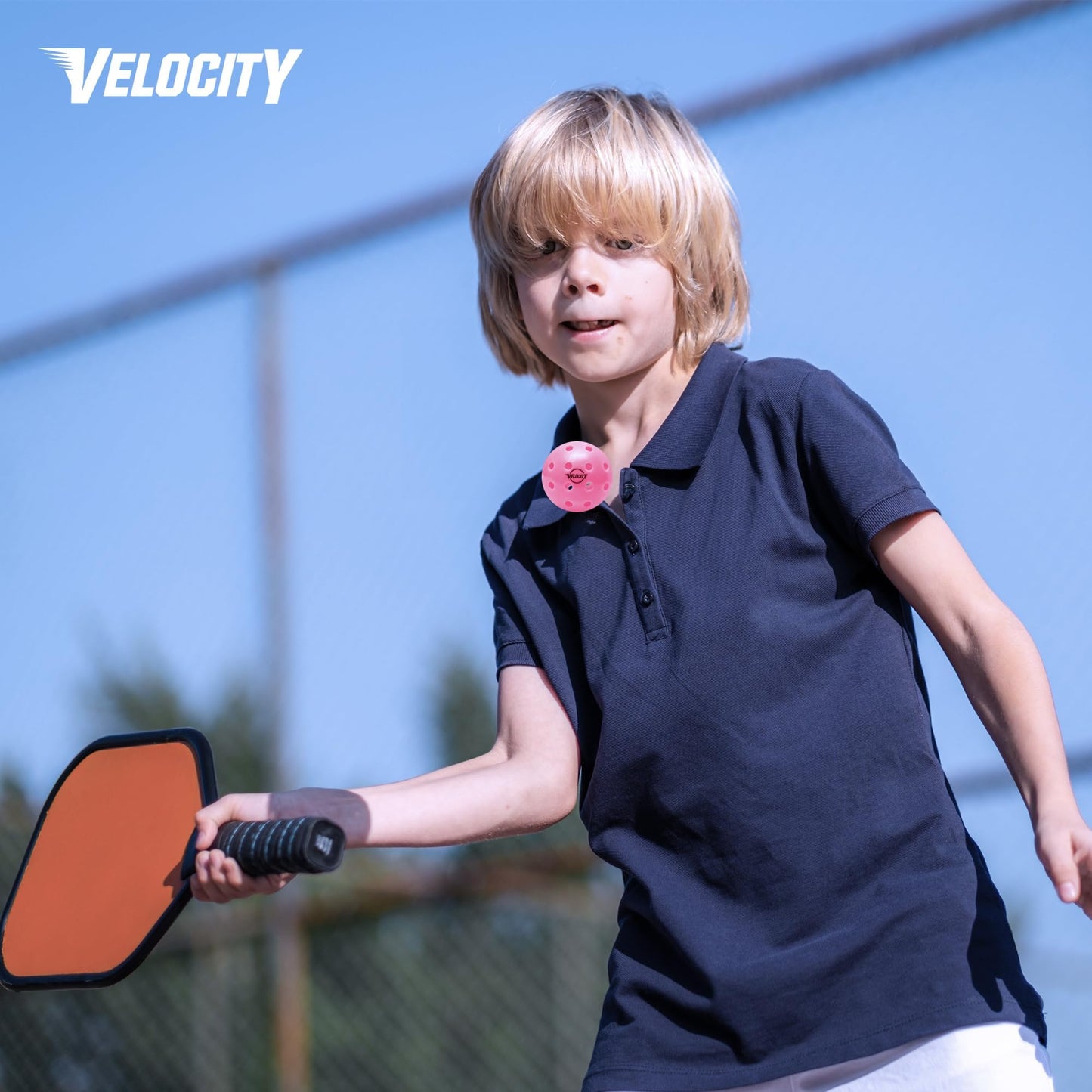 Velocity Outdoor Pickleball Balls, 6 Pack in Blue - USAPA Approved Official Size and Weight 40 Hole Pickleballs