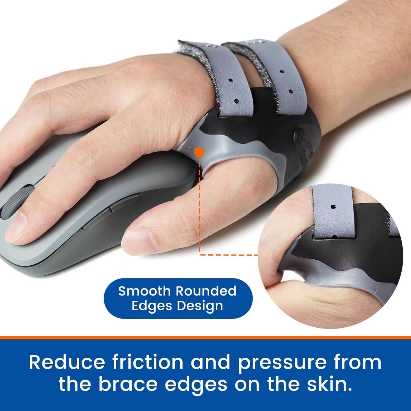 Willcom CMC Joint Thumb Stabilizer Brace for Osteoarthritis, Arthritis Pain Injury Relief Support, Spica Splint for Women and Men(Right Hand, Medium,7 3/4″- 8 7/8″)