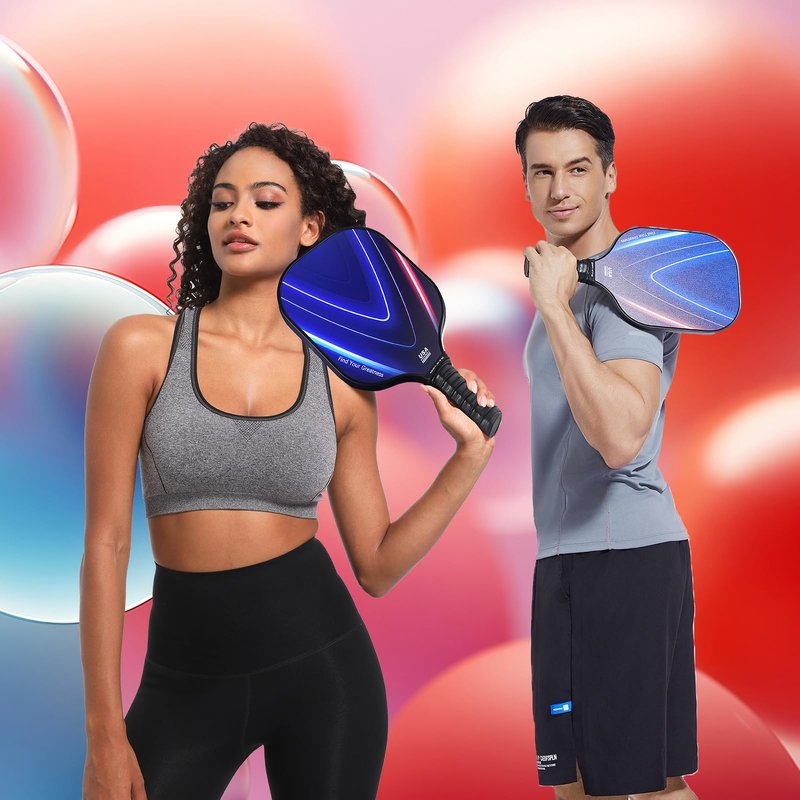 2024 Pickleball Set 2 Paddles, 4 Pickleball Balls, Cooling Towels,Sweatband, and Pickleball knapsack, Beginner and Recreational Player Kit