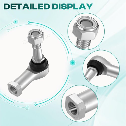Drive-up Ball Joint Kit,Tie Rod End Set and Steering Back Outer Ball Joint Fits 2001-Up EZGO TXT Golf Cart OEM 70902-G01 70902-G02 70695-G01