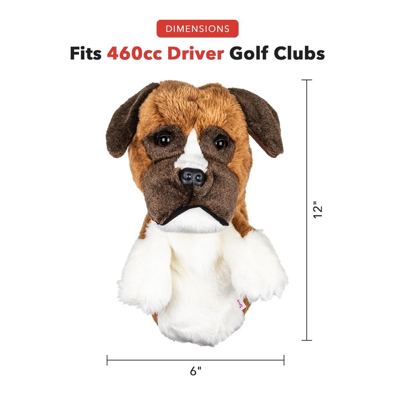 Daphne's Headcovers Boxer Driver Headcover | Premium Driver Headcovers | Funny Golf Club Covers | Stylish Protection for Your Clubs | Men's Golf Gear | Driver Headcover for Men and Women