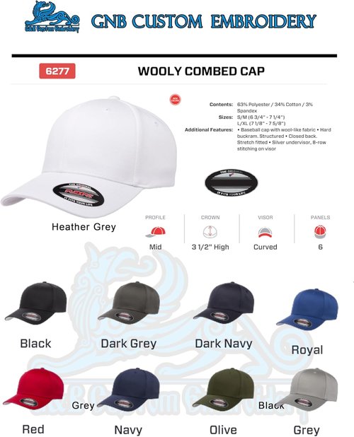 GNB Custom Embroidery | Men's Flex Baseball Cap - Comfortable & Stylish Design - Adjustable Fit