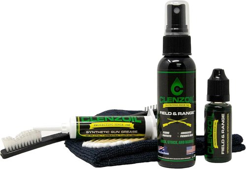 Clenzoil Field & Range Essentials Combo Kit | All-in-One Gun Cleaning & Lubrication Set - Includes Microfiber Towel & Pump Sprayer
