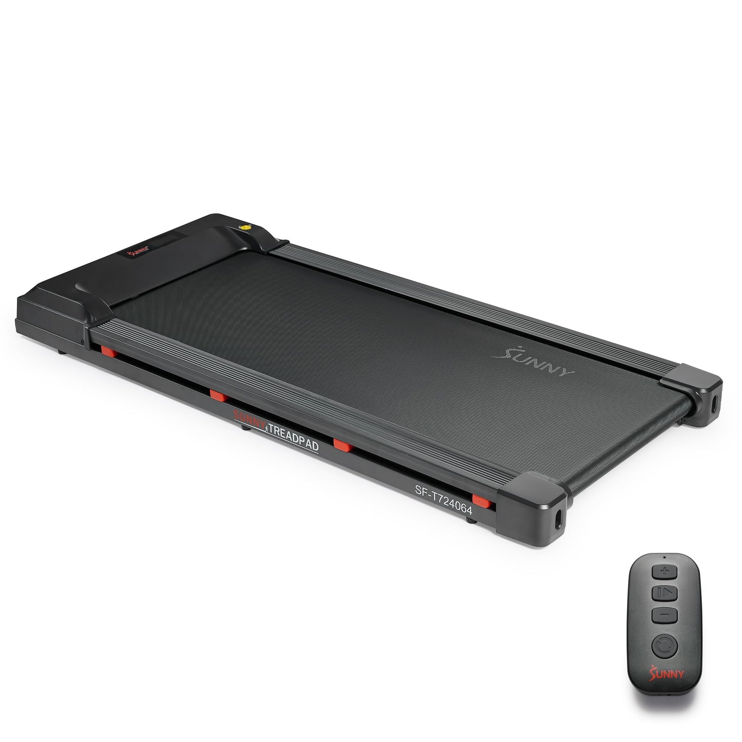 Sunny Health & Fitness Treadpad 100 Smart Walking Treadmill – Compact, Portable, Under Desk, No Assembly, WiFi & Bluetooth SunnyFit App, Remote Control, LED Display, Shock Absorption - SF-T724064