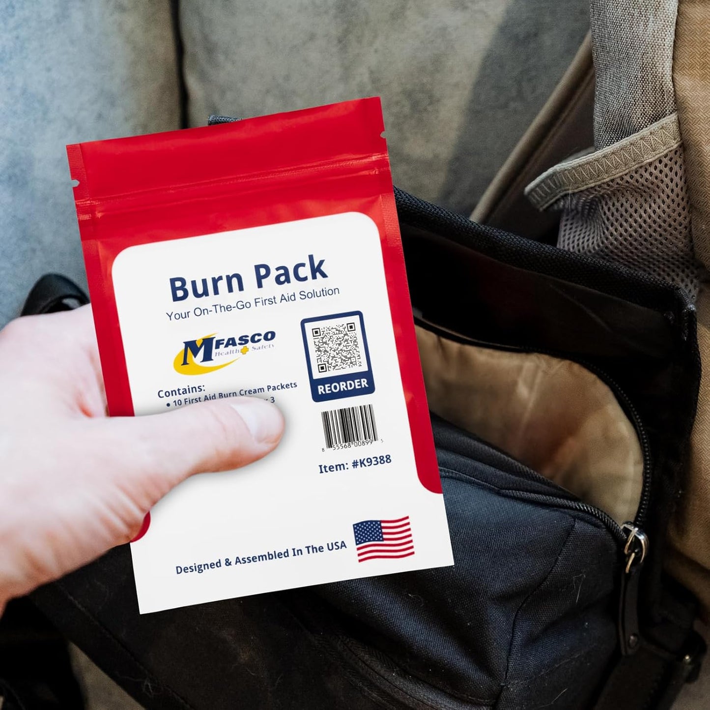 MFASCO First Aid Kit - Comprehensive Burn Care Refill Pack for Emergency Situations