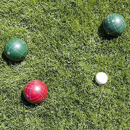 Outdoor Bocce Ball Set with Carrying Case - Lawn & Beach Game for Adults & Kids