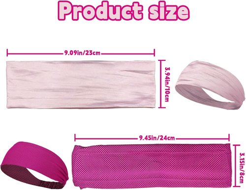 HAIOLORPRO 8PCS Non-Slip Workout Headbands - Soft, Stretchy & Thick for Men & Women | Ideal for Running & Yoga