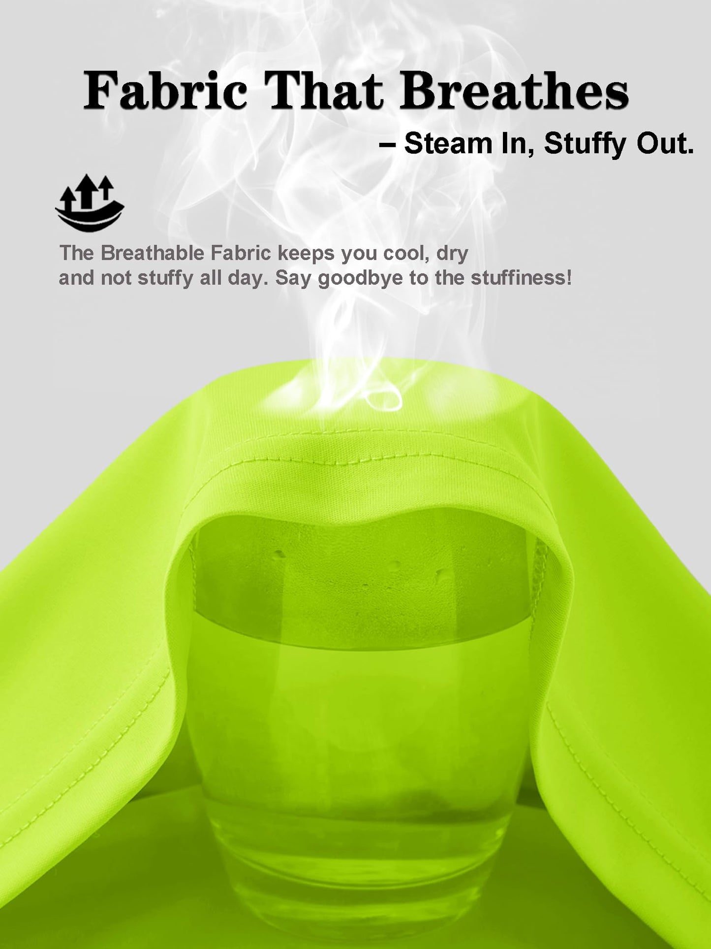 PLUMZJOY T-Shirts for Men Short Sleeve UPF 50+ UV Protection Sun Shirts Quick Dry Swim Shirt Rash Guard Beach Shirts Moisture Wicking Athletic T-Shirt Fluorescent Green XL
