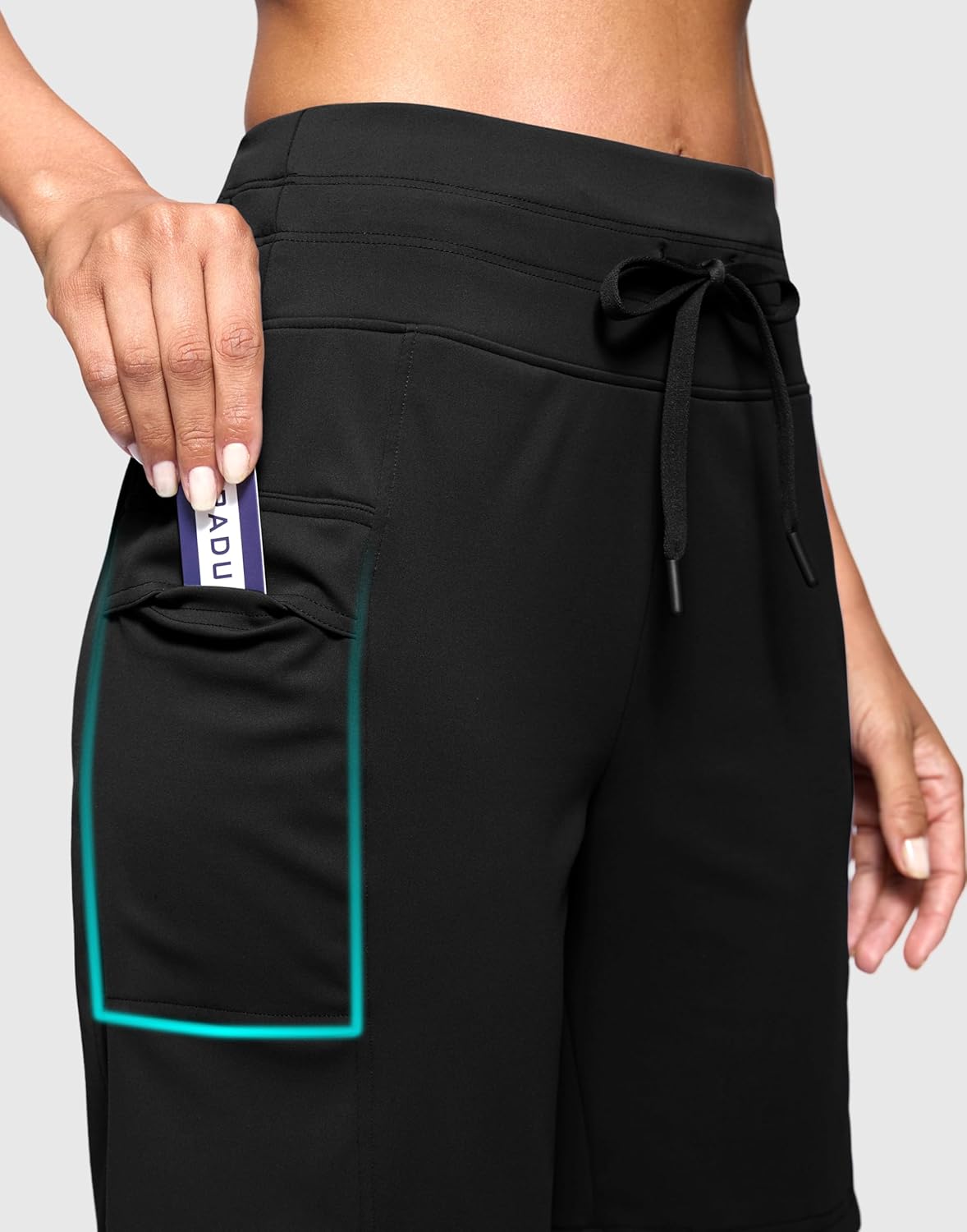 Skiennix Women's Athletic Hiking Shorts - High Waisted, Stretchy Bermuda with Side Pockets | 7-Inch Length