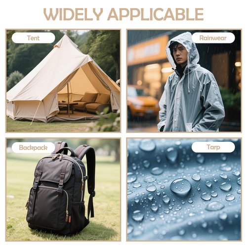 WAN2TLK 120ml Tent Seam Sealer, Repair Damaged/Seam Sealer Tent Fabric, Restore The Waterproof Barrier, for Camping/Hiking/Outdoor Gear - Clear
