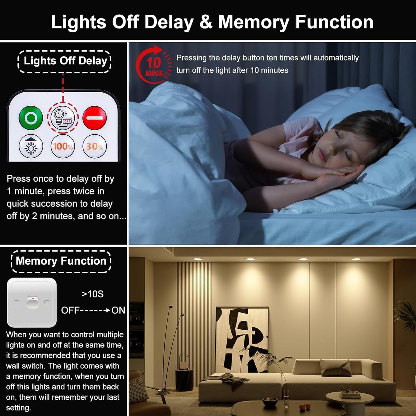 Recessed Lighting 4 Inch RGBCW Color Changing 12W LED Downlights with Junction Box,1080Lumens Canless LED Recessed Ceiling Lights Dimmable by Remote Control,Memory,Timer,Delayed Off,3 Modes, 12Pack