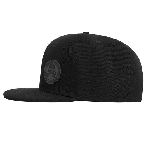 Chicken Noodles Flat Brim Hats for Men - Gothic Style Skull hat Leather Pattern - Hip-Hop Snapback Hat Skeleton Hats for Men-Skeleton