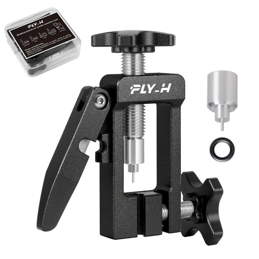 FLY_H Bicycle Brake Hydraulic Hose Fitting Insert Tool,Bike Hydraulic Needle Driver Insertion Tool,Brake Lines Tubing Entry Device,MTB Road Bike Olive Head Press in Hydraulic Brake Lines Cutting Tools