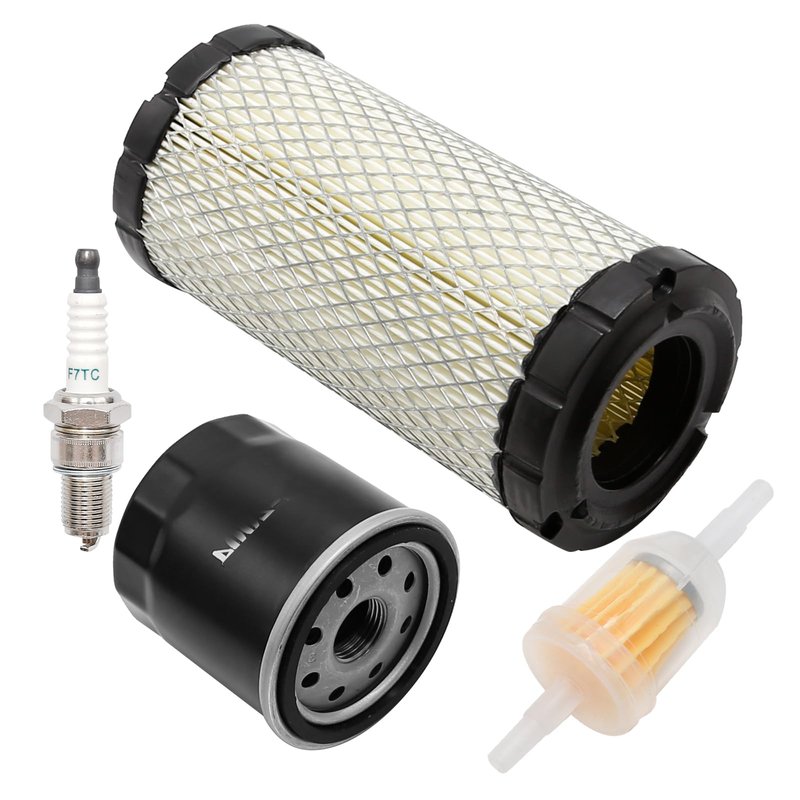 Vkinman 28463-G01 Golf Cart Air Filter with Spark Plug Tune Up Kit, Replacement for EZGO RXV TXT 2008-Up 4 Cycle Gas Golf Carts Engine, Replaces 72084G01 607454 607462