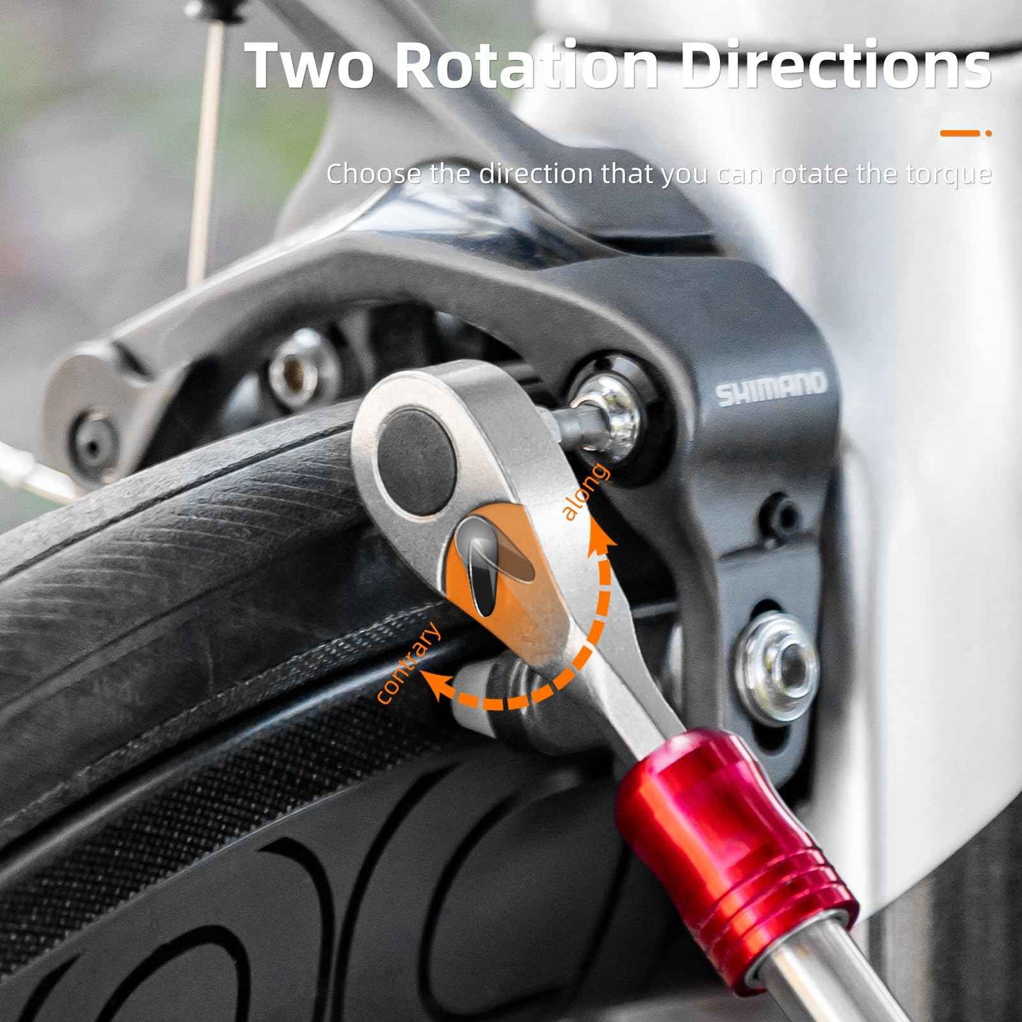 ROCKBROS 1/4-Inch Ratchet Socket Wrench Set, 2.5-8mm Allen Hex Wrench for Bike Maintenance Including Allen&Torx Sockets Set for Road and Mountain Bikes