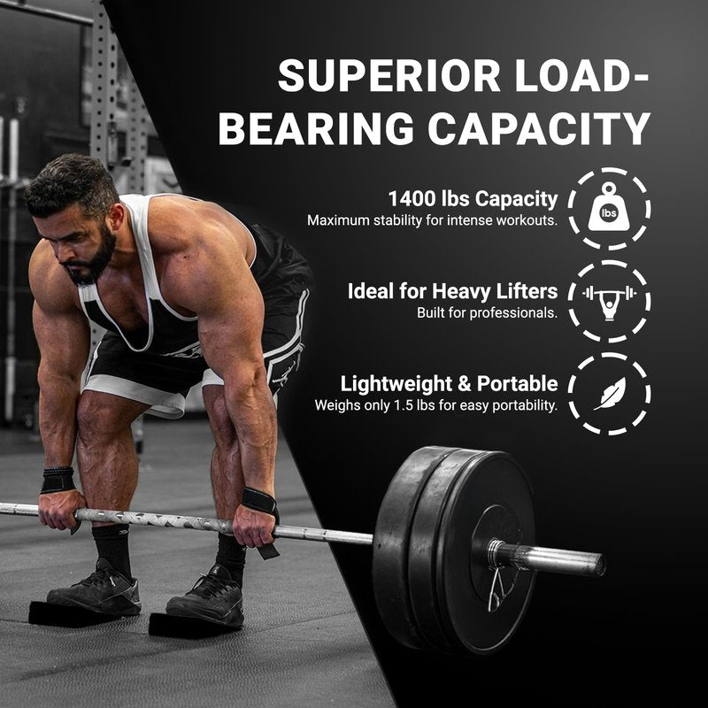 Squat Wedge Block for Heel Elevated Squat 2 Pcs Set, Improve Mobility Balance and Strength Performance Weightlifting Calf Stretcher Slant Board for Squat