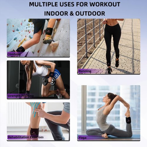 Ankle Weights, Wrist & Leg Weights for Women Men – Weighted Wristbands & Foot Weight | Comfortable Fixed Weight Set (3 lbs Pair), Soft Breathable Fabric, Ideal for Walking, Workout-black