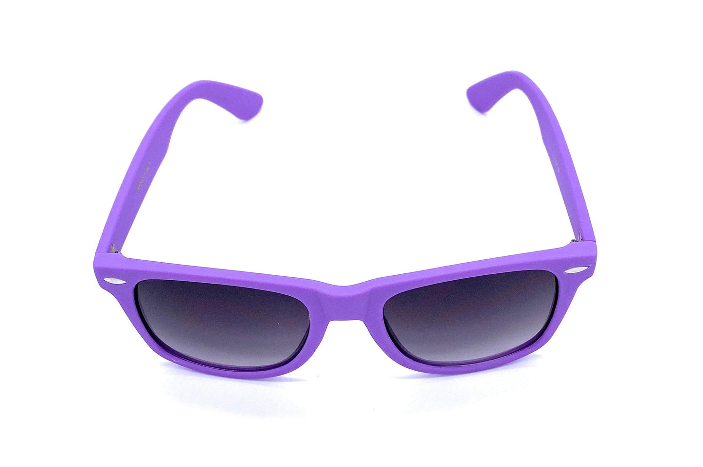 WebDeals - Kids Childrens 80's Classic Retro Sunglasses - Variety of styles and colors (Soft Feel Purple)