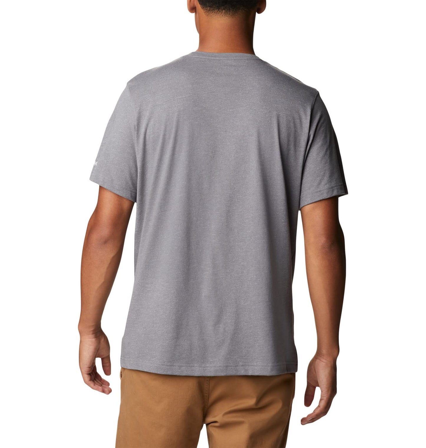 Columbia Men's Thistletown Hills Graphic Short Sleeve, City Grey Heather/Hikers Graphic, 4X Tall