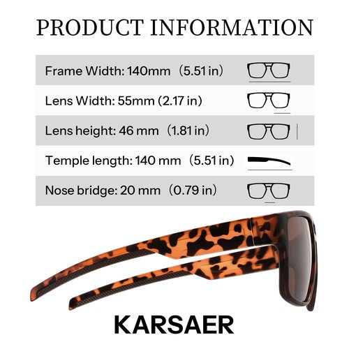 Karsaer Polarized Sports Sunglasses for Men Women,Golfing,Running,Cycling,Pickleball, UV400 Protection