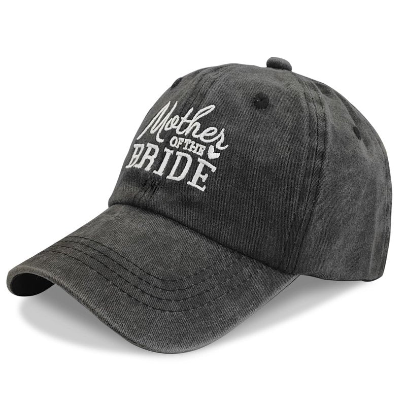 Mother of The Bride Hat, Mother of The Bride Gifts, Wedding Gifts for Bridal Shower Bachelorette Party Engagement Honeymoon, Adjustable Hat for Mom of Brides