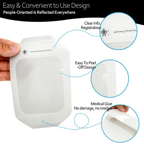 Transparent Film Dressing, 4"x 5" 30 Packs Clear Waterproof Bandage for Wound Care or IV Shield, Tattoo Aftercare Bandage, Scar Therapy, Adhesive Patches for Swimming, Showering, Wounds