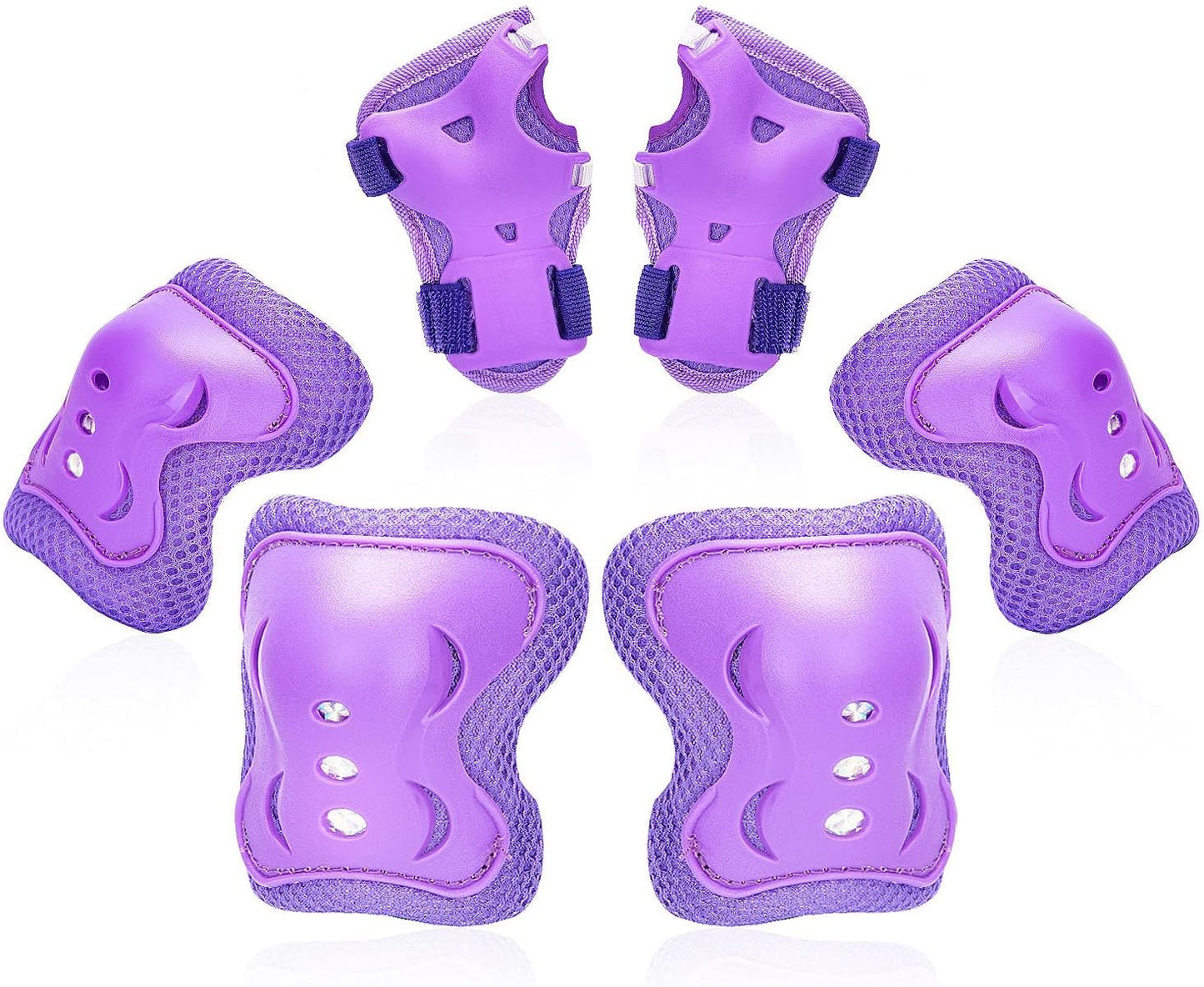 Skiennix Youth Protective Gear Set - Knee Pads, Elbow Pads & Wrist Guards for Kids 3-15 Years | Ideal for Roller Skating, Cycling & BMX