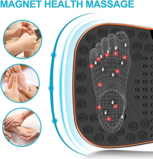 AXV Vibration Plate - Full Body Fitness Machine for Lymphatic Drainage | Weight Loss Shaker Pad