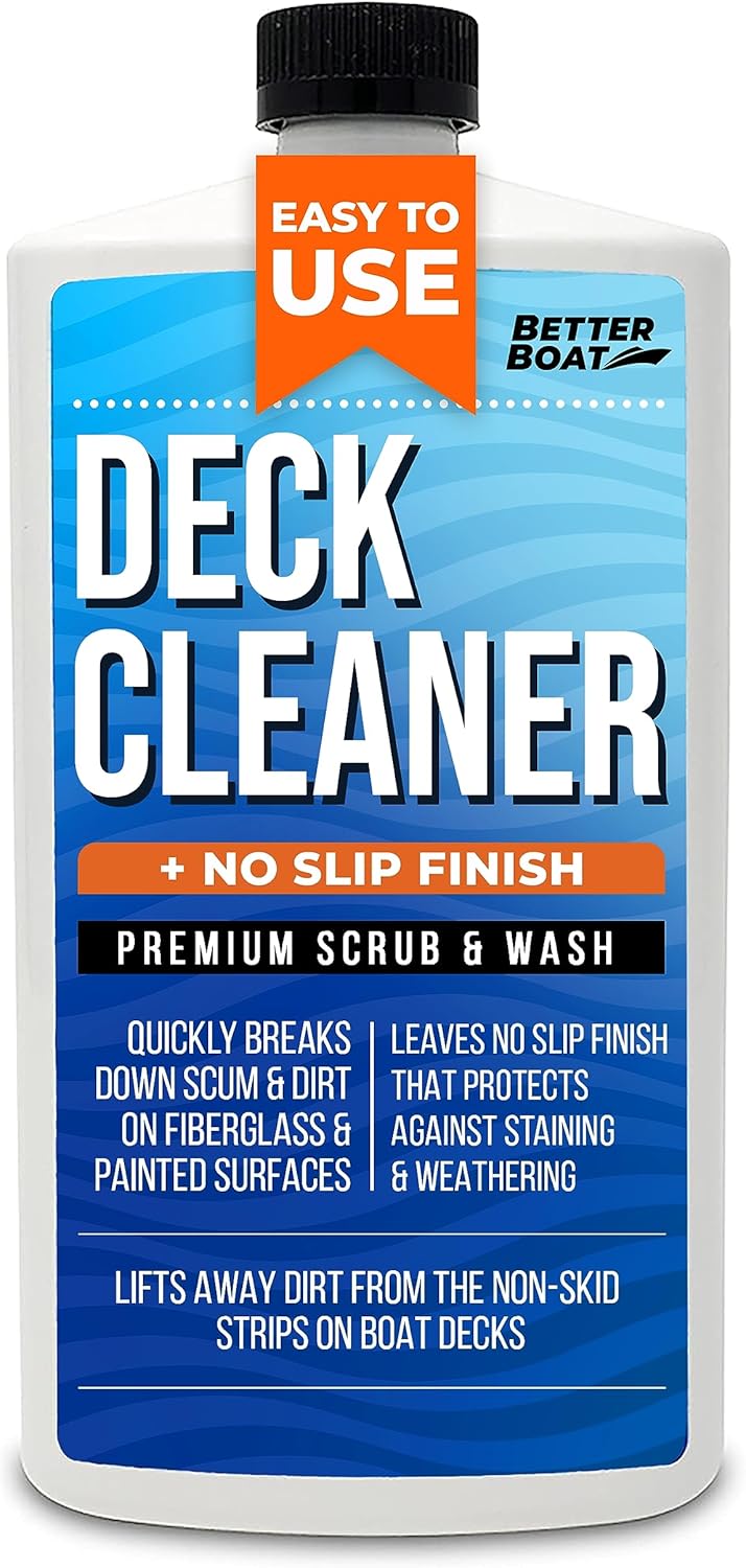 Better Boat Boat Deck Cleaner - Marine Grade Formula for Non-Skid Strips on Fiberglass, Vinyl & Aluminum