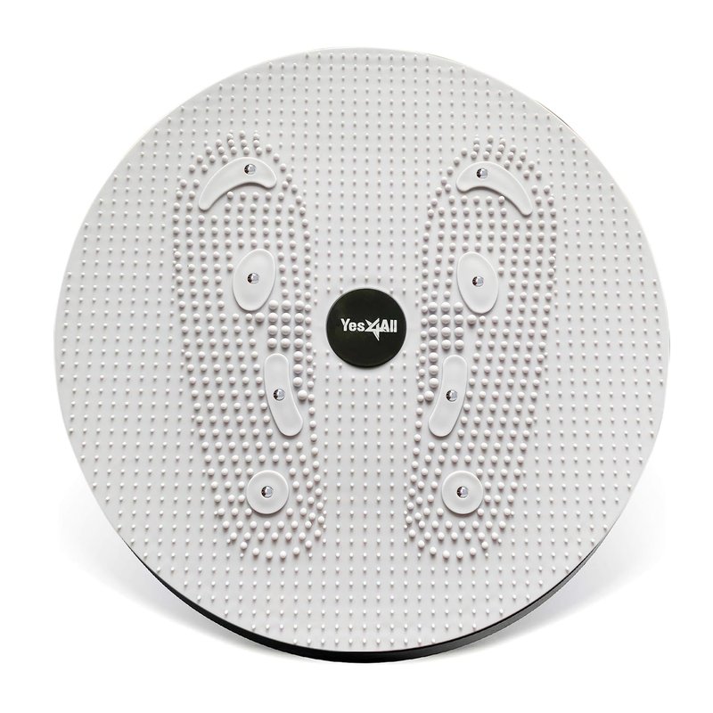 Yes4All Ab Twister Board, Waist Twisting Disc for Aerobic Exercise and Full Body Toning, Grey