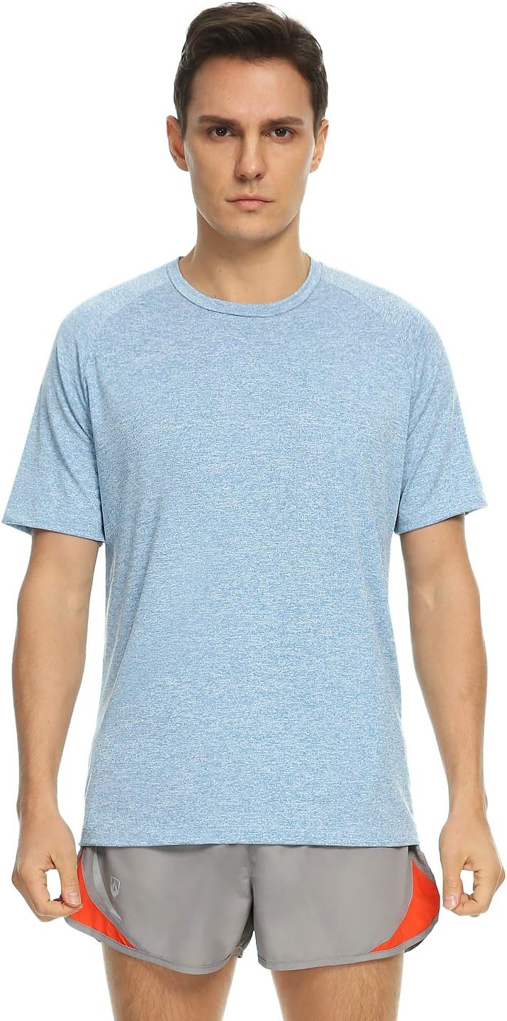Xelky Men's Dry Fit T-Shirts - Moisture-Wicking Athletic Tees for Gym Workouts | 4-5 Pack
