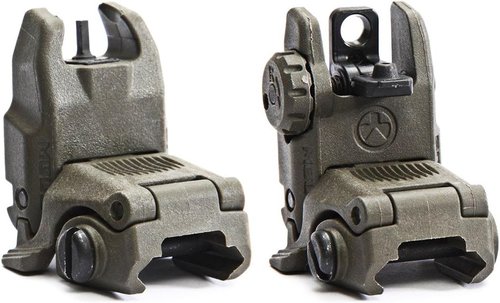 Magpul Industries USA MBUS GEN 2 Flip-Up Backup Sights - Front & Rear Set, Durable & Reliable
