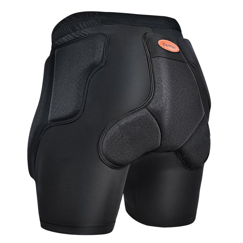 BenKen Ski Butt Protection Shorts - Anti-Collision Ski Protective Equipment, Impact Resistant Protective Padded Shorts, Stretch Lycra for Skateboarding, Skiing, Cycling, Men/Women (Small)