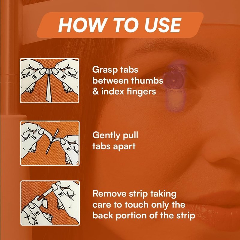 Ophthalmic Fluoro Touch Strips - 1200 Strips by KASHSURG -(4 x 300=1200 Count)