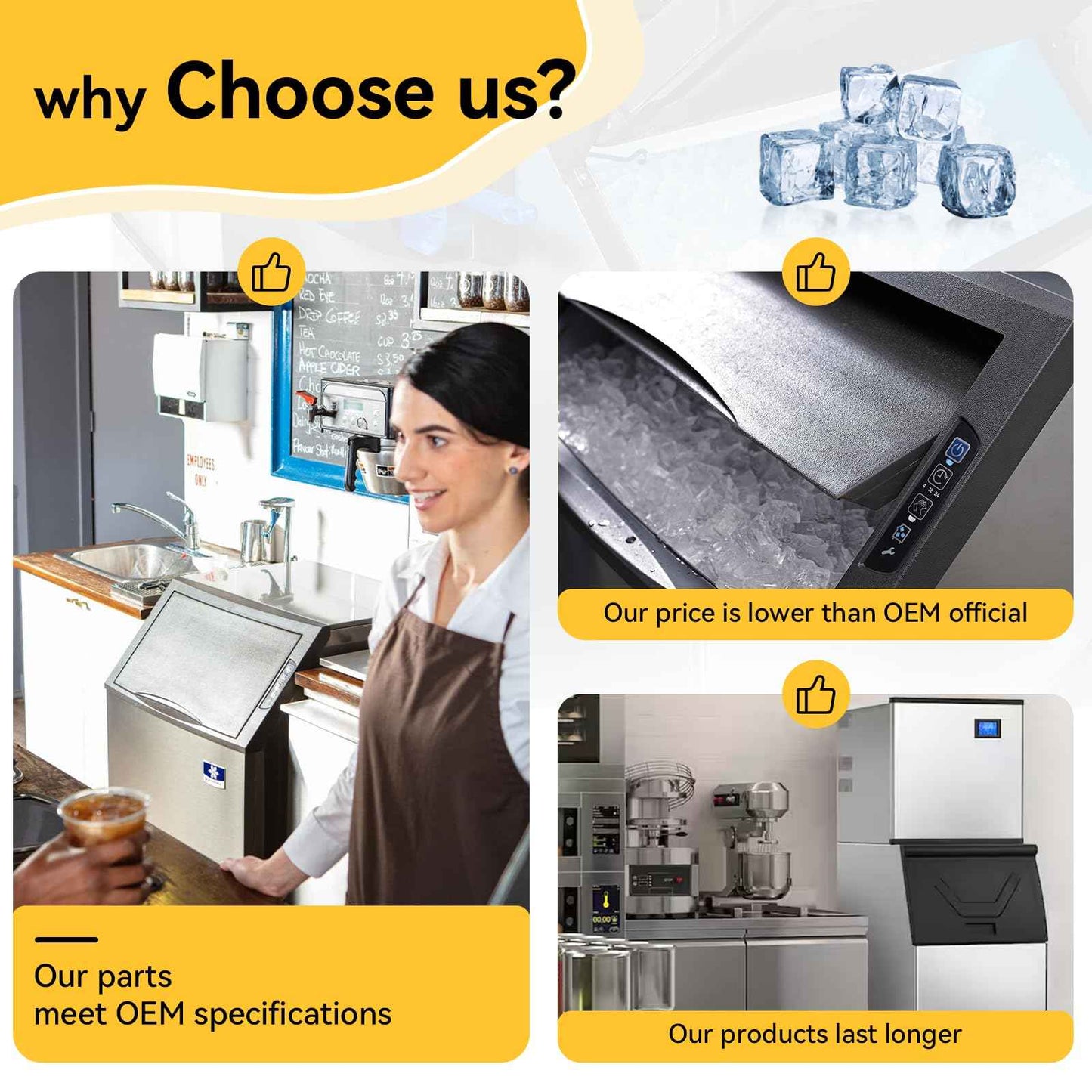 040003579 Ice Machine Water Inlet Valve Compatible with Manitowoc Ice Machines, Replacement Part 040003579 MAN040003579 33129042