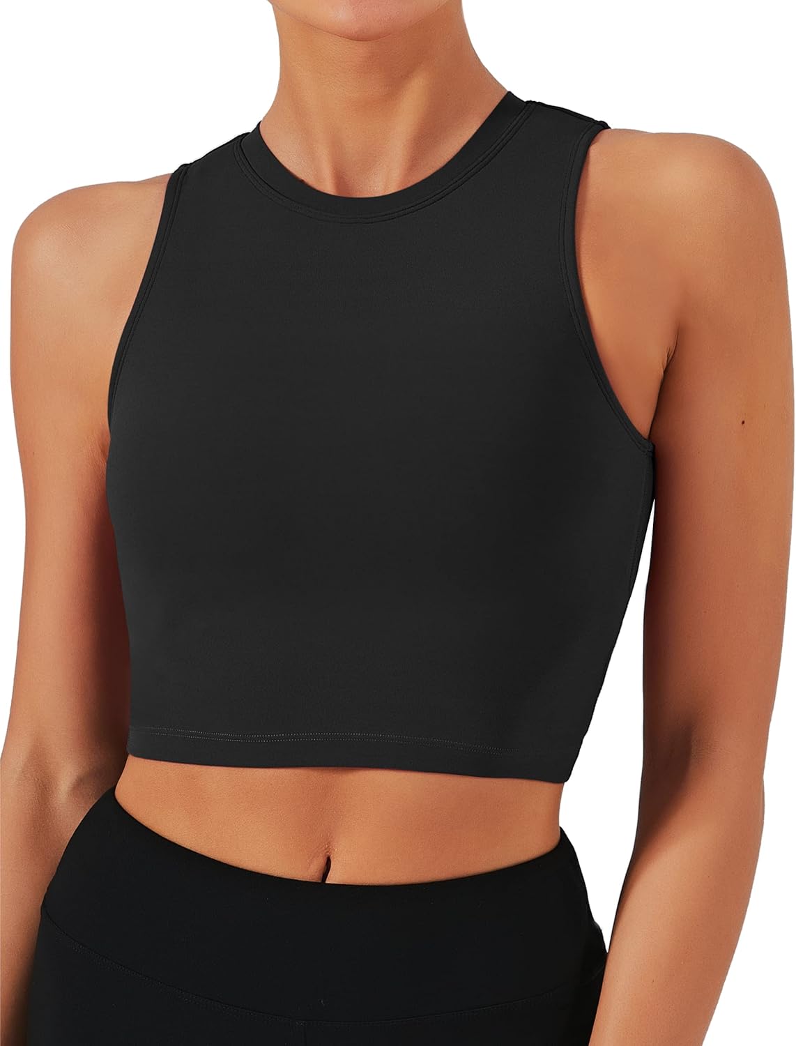 Natural Feelings Nudi Sports Bras - Removable Padded Yoga Tank Tops for Women | Sleeveless Workout Crop Tops