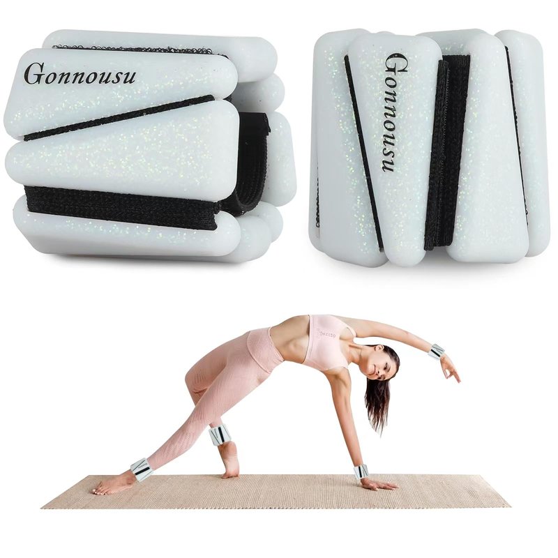 Movido Wrist and Ankle Weights | 1 lb each (2 per set) | Adjustable Workout Weights for Women and Men